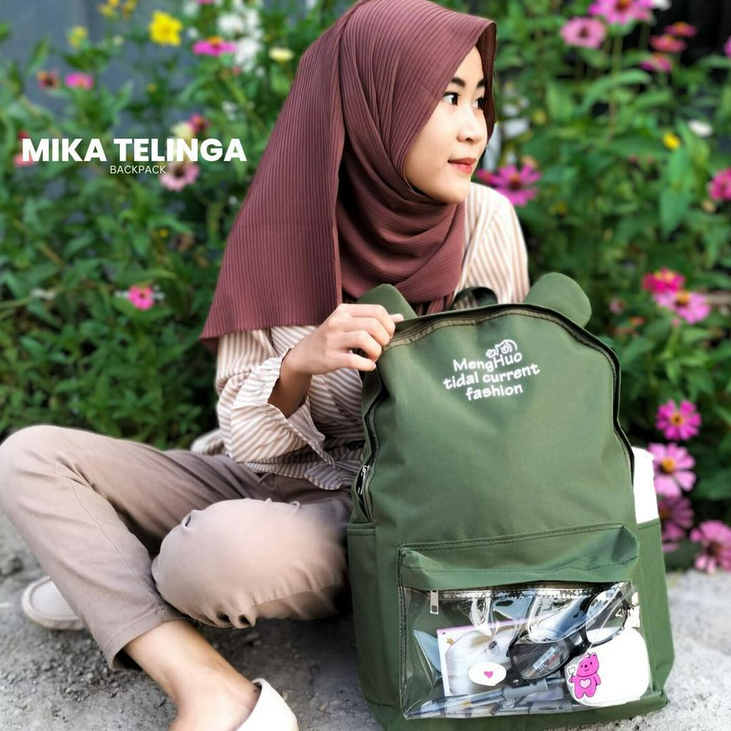 Gratis Gantungan Tas Ransel Backpack Fashion Tas Sekolah Anak Mika Telinga Besar