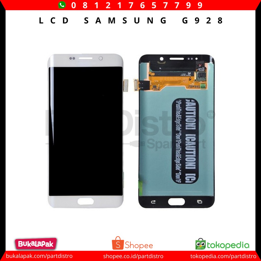 LCD + TS SAMSUNG G928 (S6 EDGE PLUS) ORI 100% BLUE / WHITE
