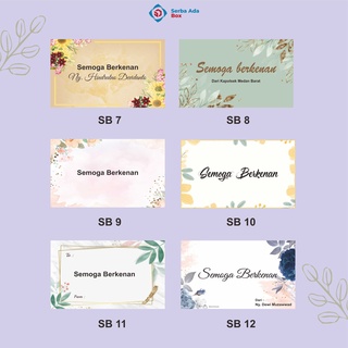 Jual Kartu ucapan Semoga Berkenan Thank You Card Indonesia|Shopee Indonesia