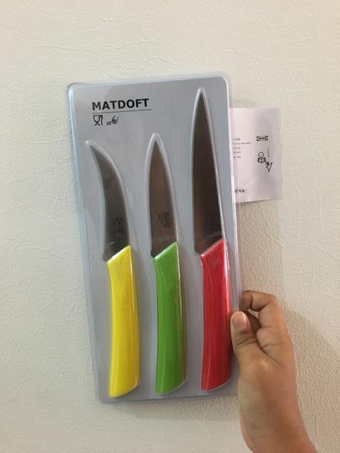 [616] 3 Pcs Pisau Dapur Stainless Steel - Knife Set