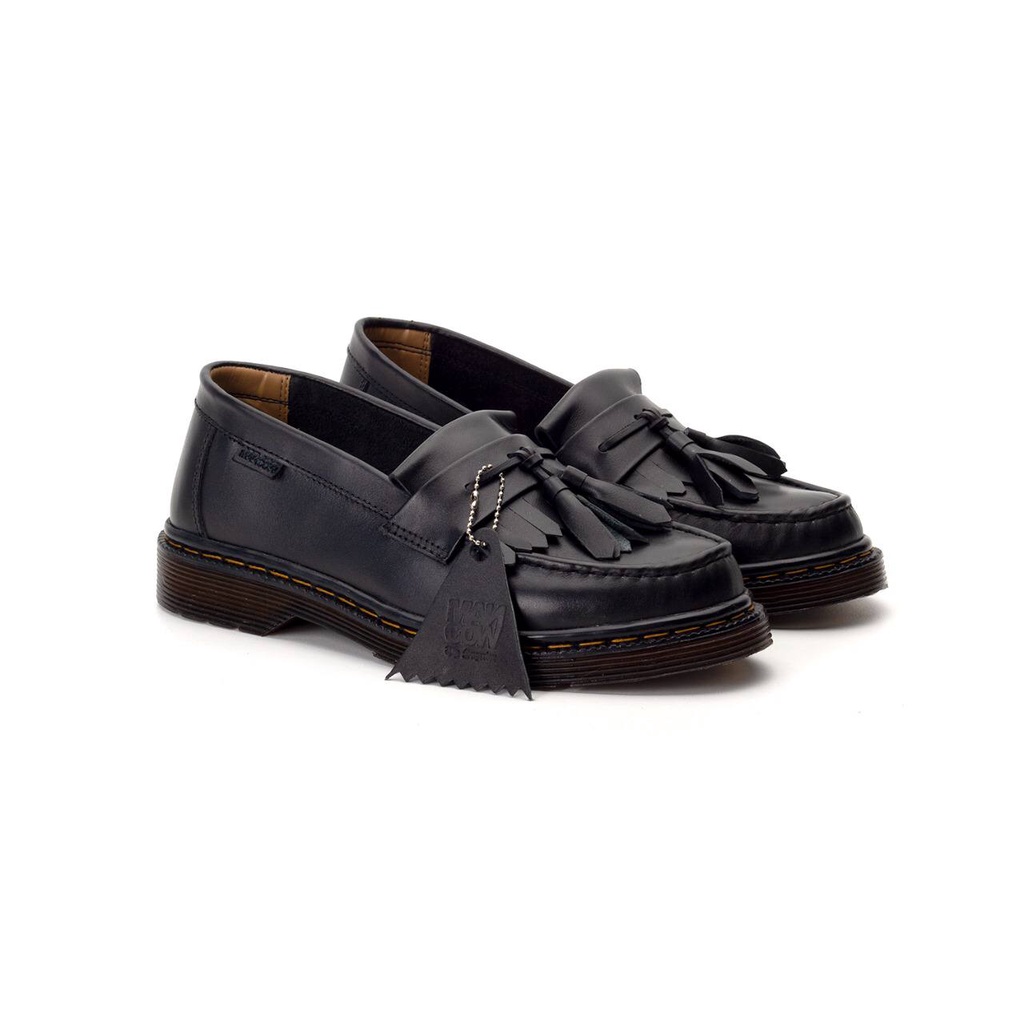 Mancow Loafer Shade Hitam Sepatu Formal Pria Wanita Original Kulit Asli