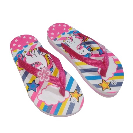 Sandal Anak KUDAPONI pelangi/UNICORN RAINBOW