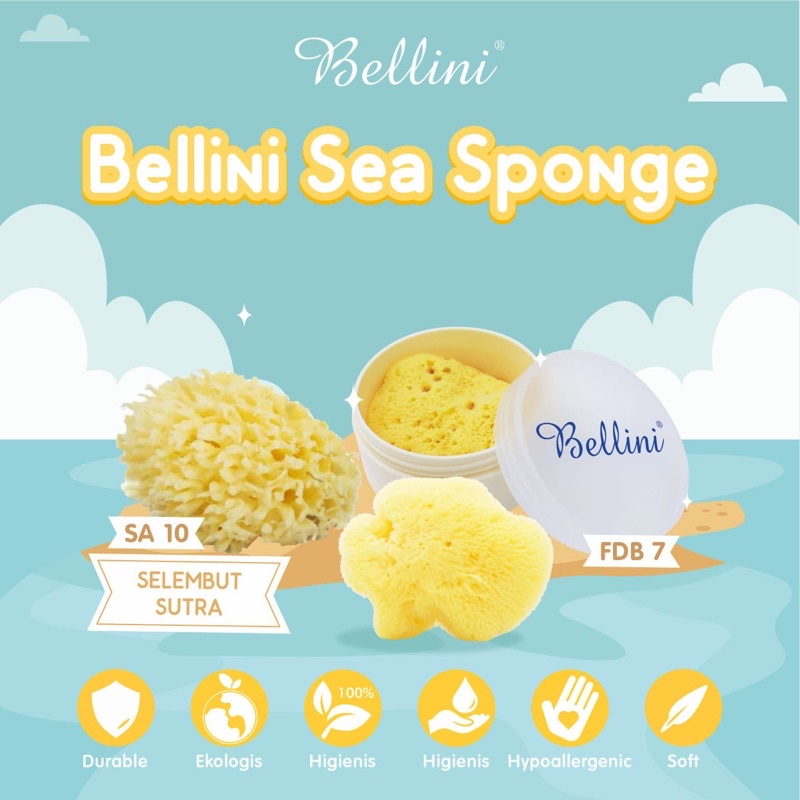 Bellini Natural Sea Sponges Honeycom - Sponge Mandi Bayi