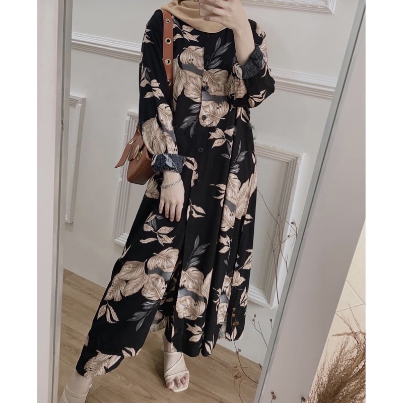 ONE SET RAYON PREMIUM / SETELAN RAYON DAILY ONE SET BAJU SETELAN WANITA-CLEOSA LONG SET HTM