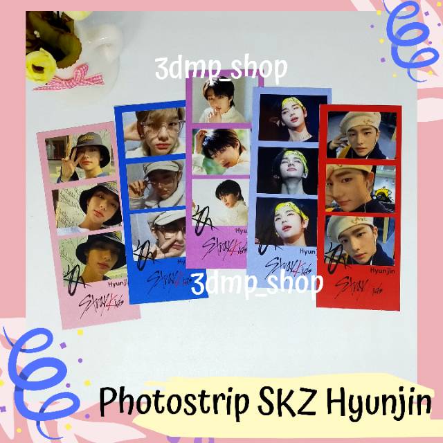 [5 Lembar] Photostrip Stray Kids Hyunjin Lee know felix han jisung bangchan kpop