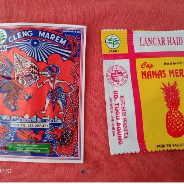 jamu cap wayang atau cap becak 10pcs dan cap nanas merah 10pcs 1I0