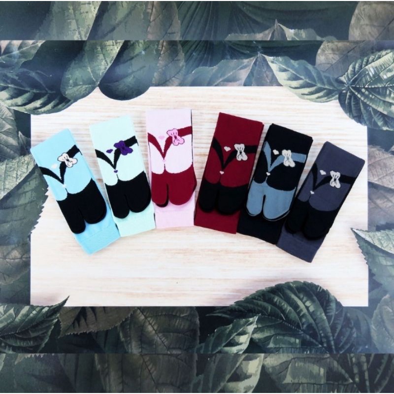 kaos kaki jempol motif sandal jepit wanita muslimah dewasa / bahan empuk nyaman di pakai dan berkualitas terjamin bagus