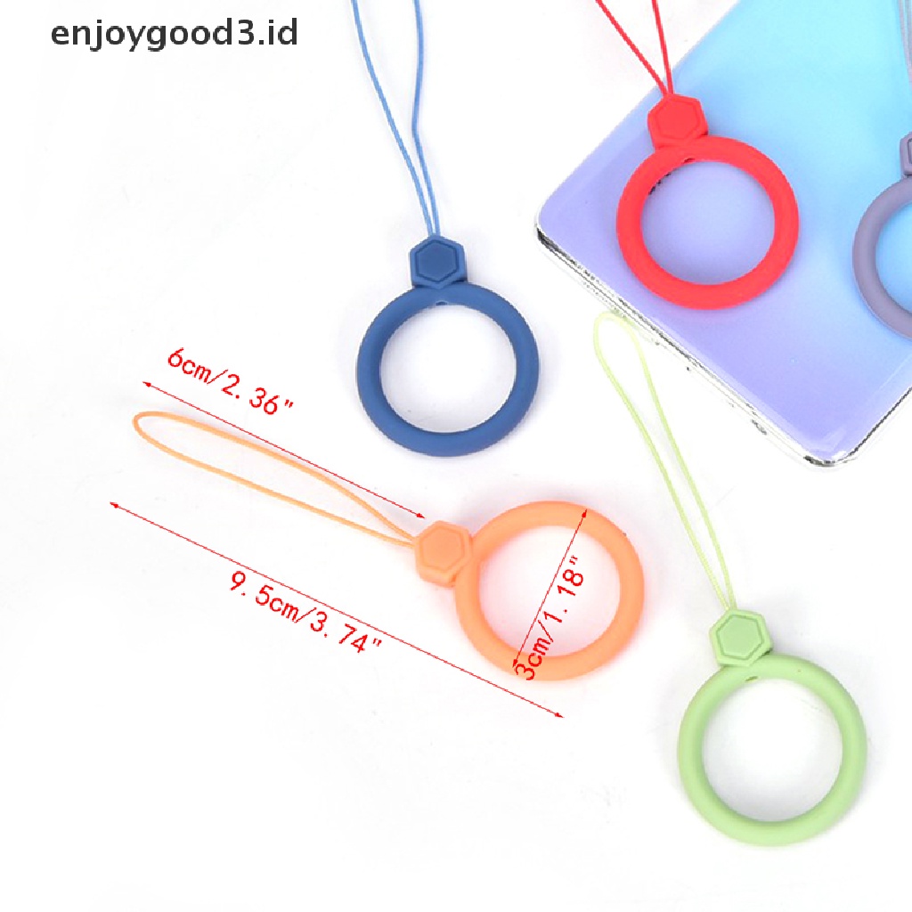 (Rready Stock) Tali Lanyard Handphone Universal Bahan Silikon Anti Hilang (ID)