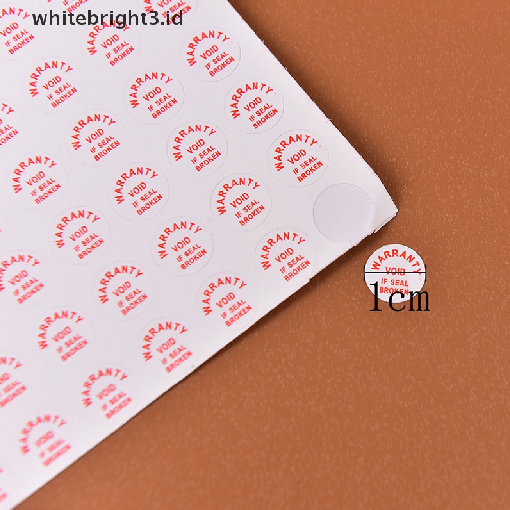 (whitebright3.id) 2 Lembar / 208pcs Stiker Label Garansi Void If Damaged