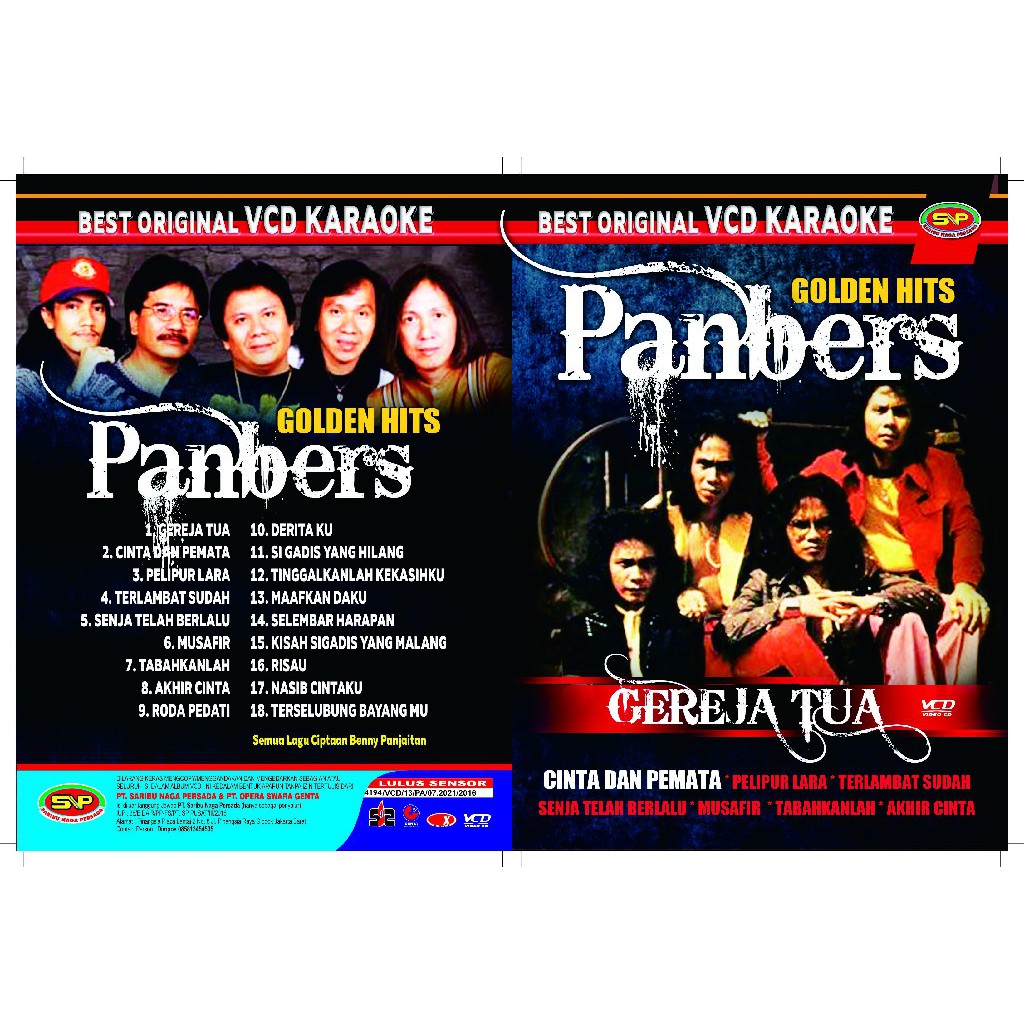 Vcd Original Pop Kenangan - Golden Hit Panbers