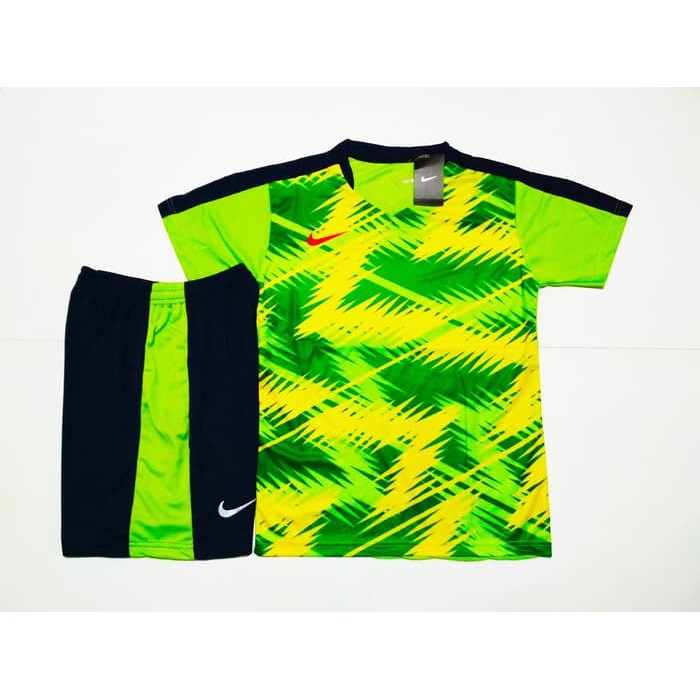 Olahraga Setelan Jersey Bola / Futsal (Cocok Untuk Kaos Tim) NK32 GREEN VOLT