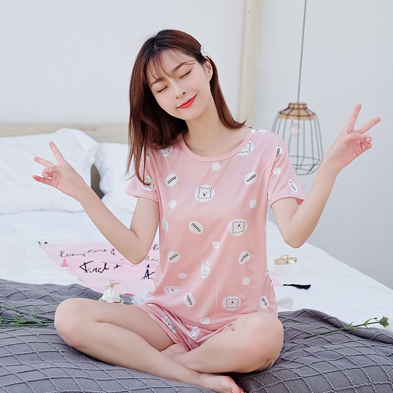 SALE Baju tidur / baju santai / piyama wanita bahan import murah cocok kado BTB018