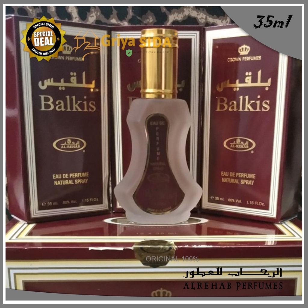 Parfum al rehab Balkis 35ml original minyak wangi arab spray import