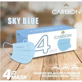 Masker 4ply CAREION EARLOP 4 Ply isi 50 Pcs/ BOX