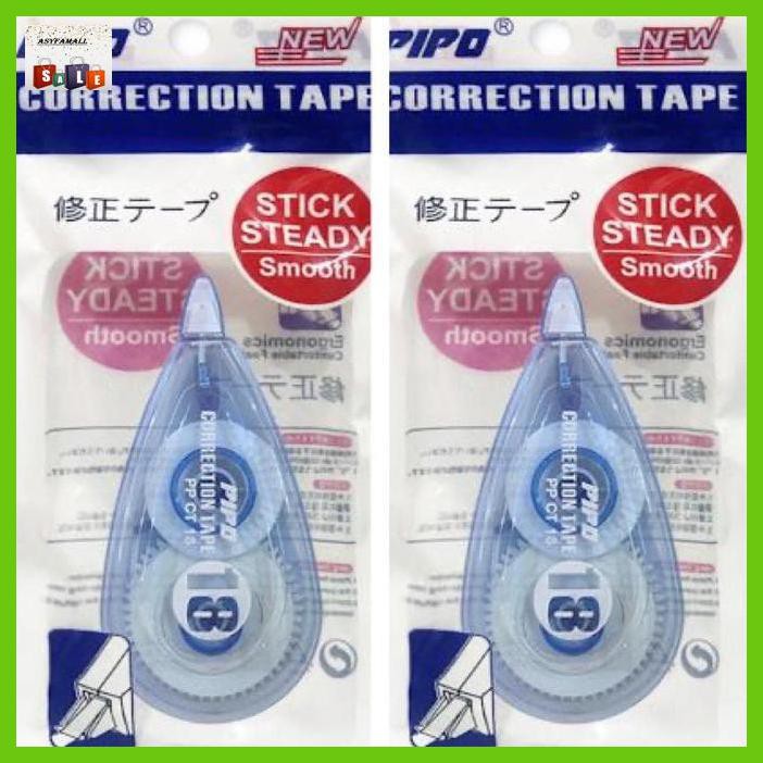 

Silutala- Buy1Get1 Ct18 Biru Pipo Correction Tape Ppct18 Beli 1 Dikirim 2 Pcs -Ori.