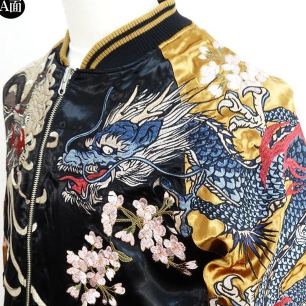 Jaket cowok Sukajan javan Jacket pria full bordir Jeket sukjan jepang Jiket Ukiyo E four murah cod