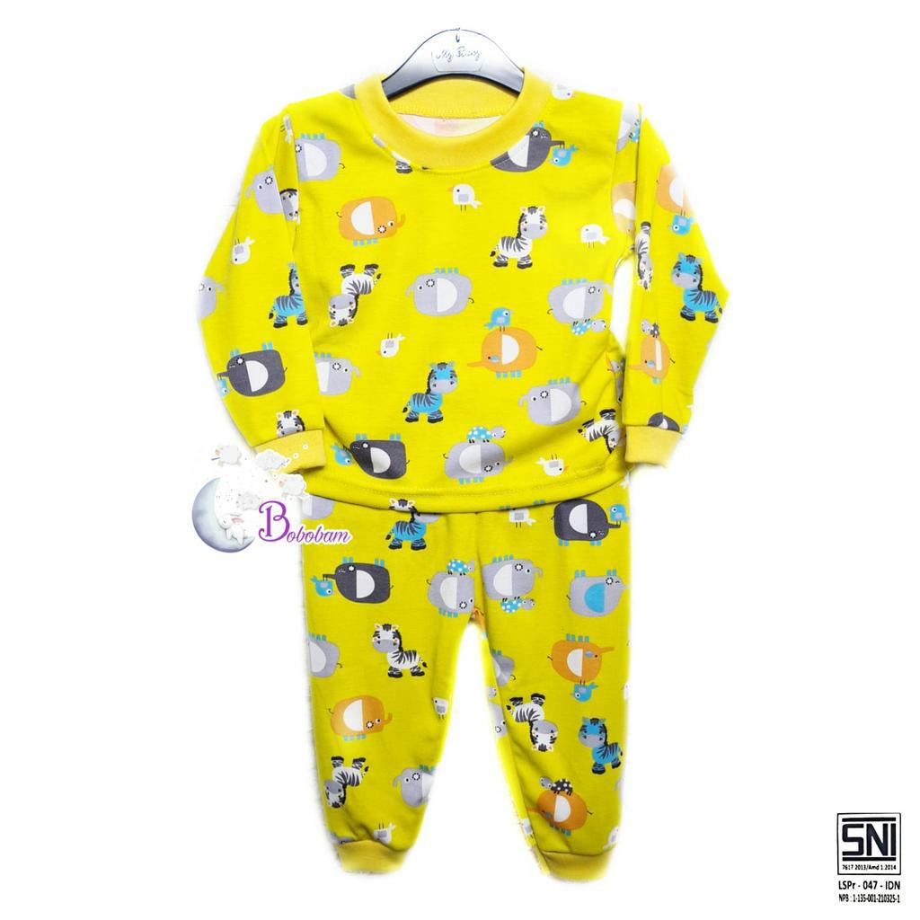 BOBOBAM BAJU TIDUR BAYI LUCU PIYAMA COWO SETELAN PAJAMA LAKI LAKI TRENDY