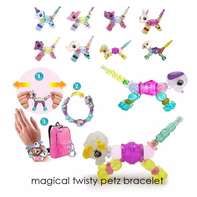 Gelang Unicorn Twisty Pets/Gelang Cantik/Gelang bisa berubah jadi Animal