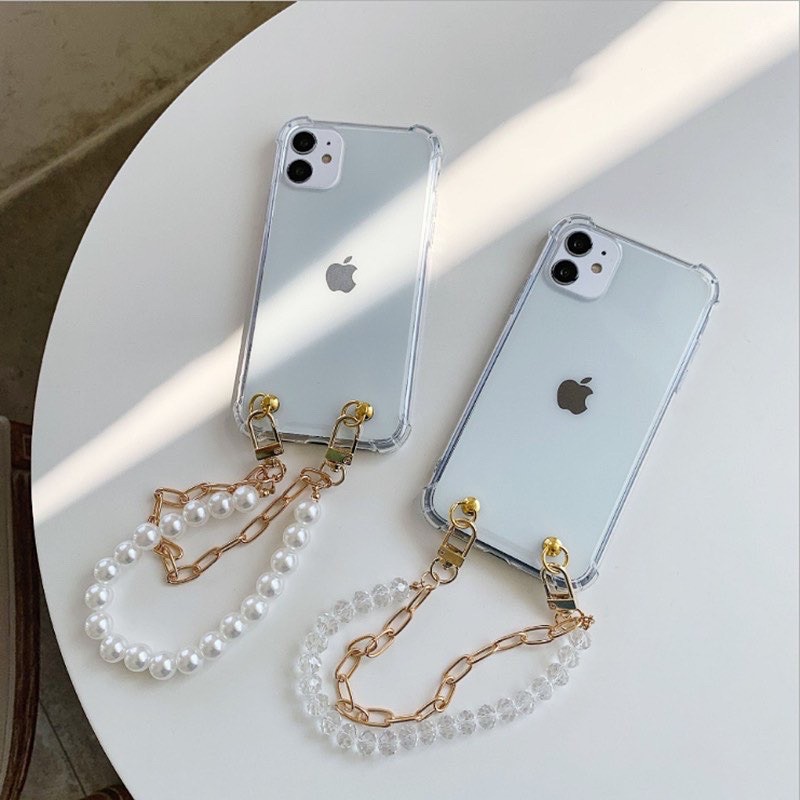 Pearl Chain Case Vol 2 ALL PHONE TYPES realme c20 c21 c25 vivo x60 x50 y51 oppo a54 a74 reno 5 4 5f