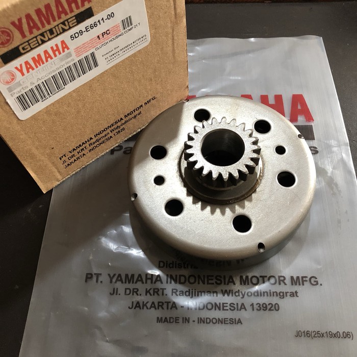 Mangkok Ganda Kopling Clutch Housing Lonceng Yamaha Vega ZR 21T 5D9