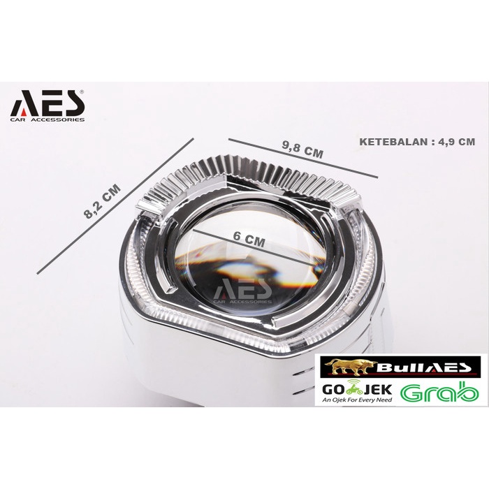 SHROUD BMW SPORT 2.5 INCHI ANGEL EYE KRISTAL