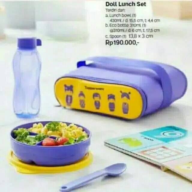 doll lunch set tupperware