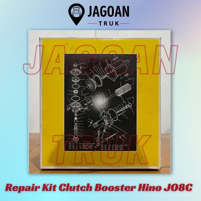 Repair Kit Clutch Booster Hino JO8C Nabco SH (9364-0984)