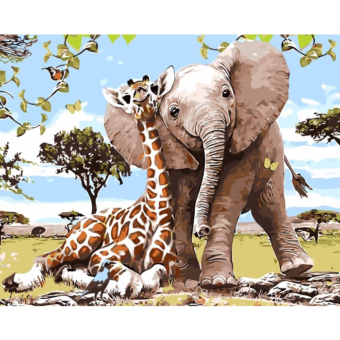 

Produk Terbaru Paint By Number Kit - Paket Melukis Set - Animal Friends - 50 X 40 Cm