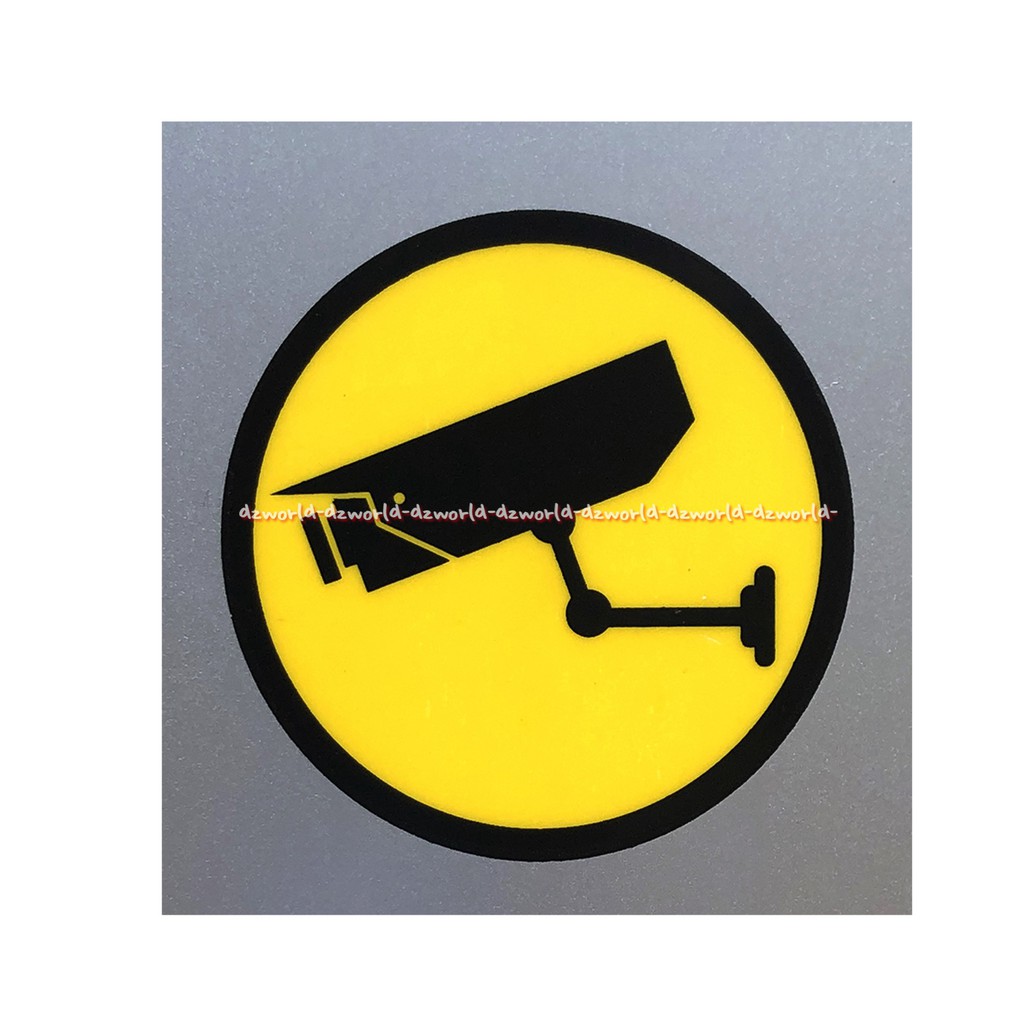 Ace Sticker Ruangan ini Dipantau CCTV stiker Abu abu Grey Stiker Kamera Pengawas Kris Krisbow Tanda CCTV Kamera Pengawas