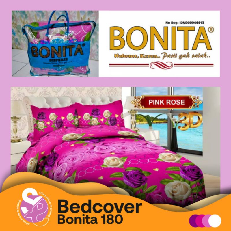 BED COVER MOTIF KING 180/BONITA BED COVER 180/FATA BED COVER MOTIF 180