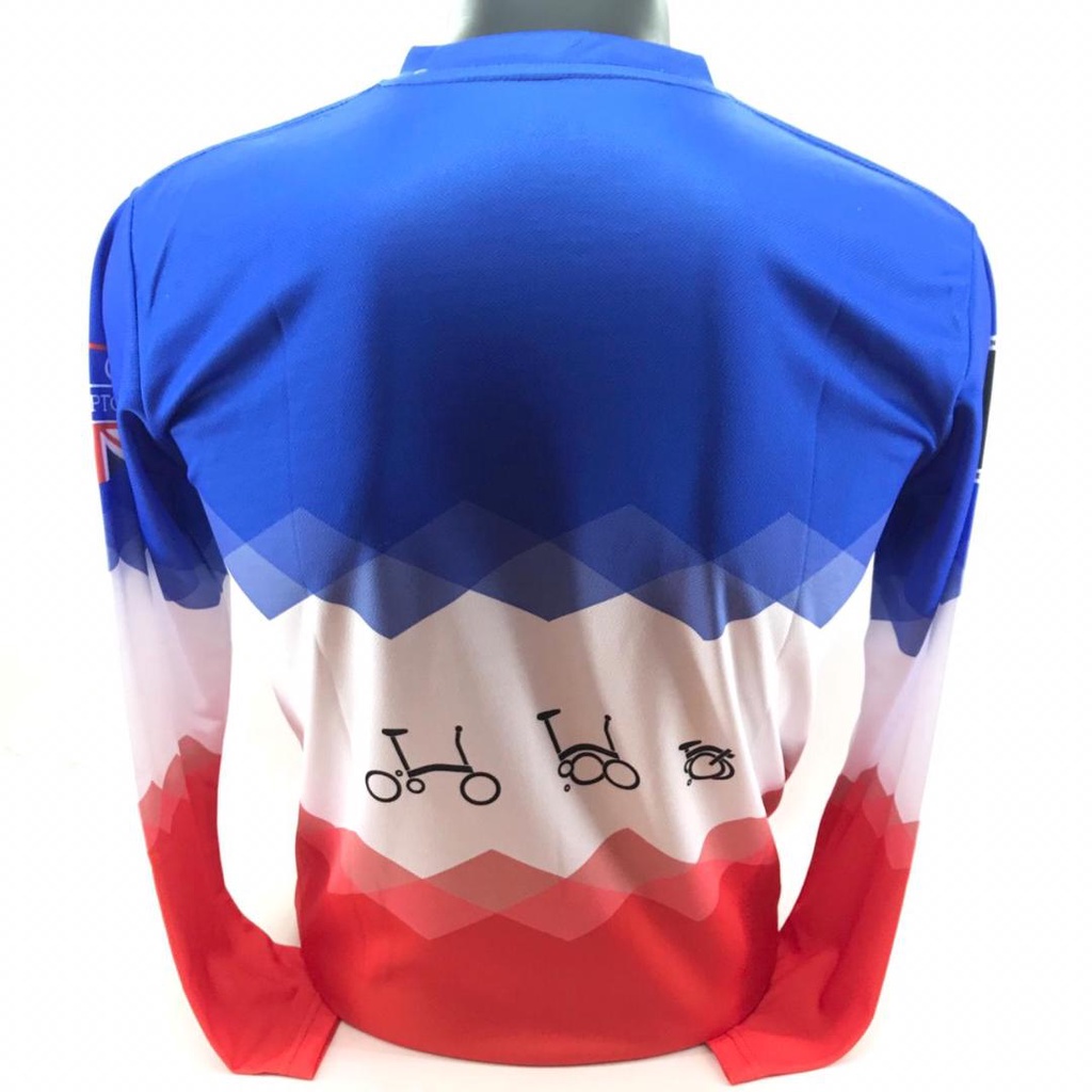 Jersey Gowes Sepeda Lipat DryFit Lengan Panjang Pria Wanita