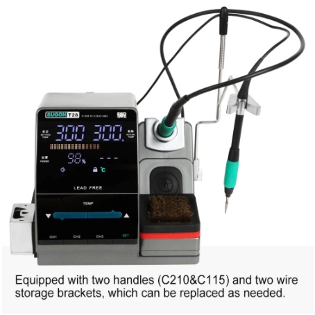 Solder S tation SUGON T28 Stasiun Solder Kompatibel C115 dan C210 Original