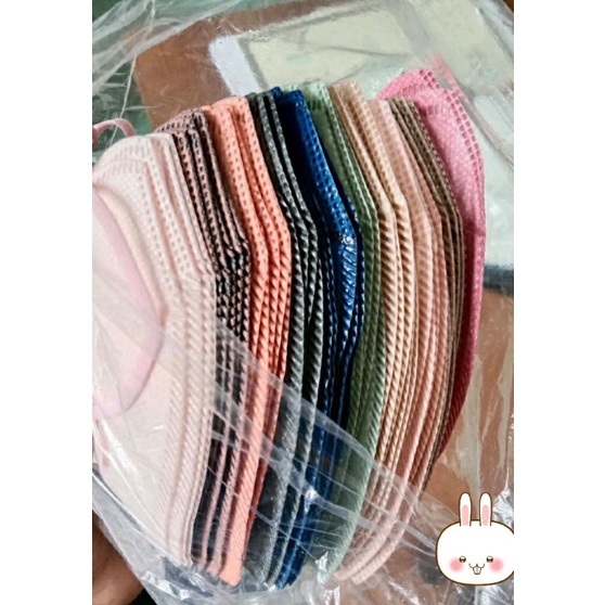 Alkindo Duckbill Mix Colour Masker 4ply isi 50pcs campur warna