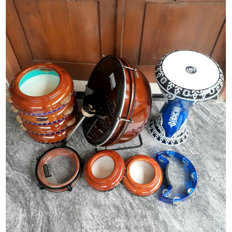 HADROH MOTIF 1SET+DARBUKA 9IN FULSET