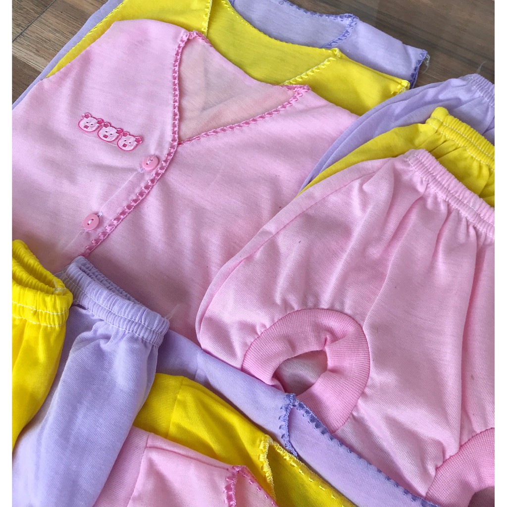 Babysmart - Paket Hemat Perlengkapan Baju Bayi Baru Lahir (New Born) Hemat PAKET POLOS WARNA 3