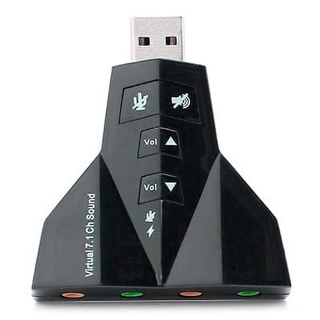 Usb Sound Card Adapter 7.1 Channel  Double Mic &amp; Audio