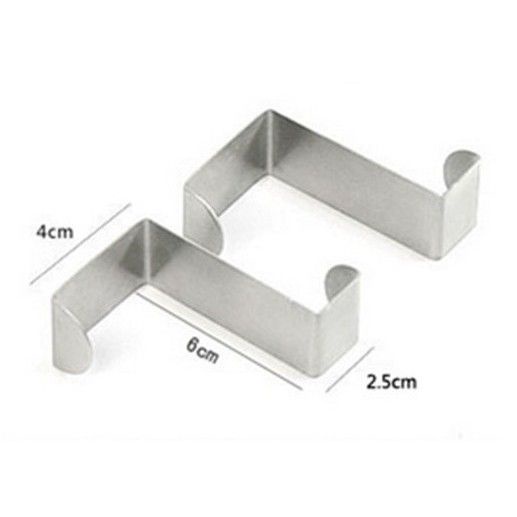 gantungan stainless untuk di pintu serba guna tanpa paku (1set=2pc)