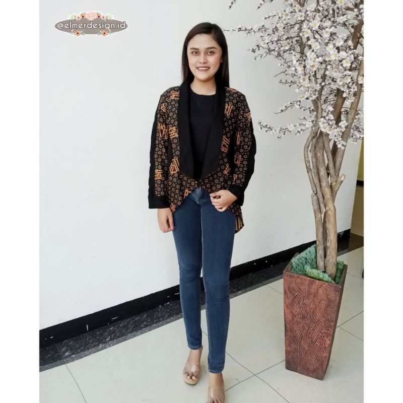 Outer Batik Wanita | Outer Batik | Cardigan Batik | Outer Kekinian