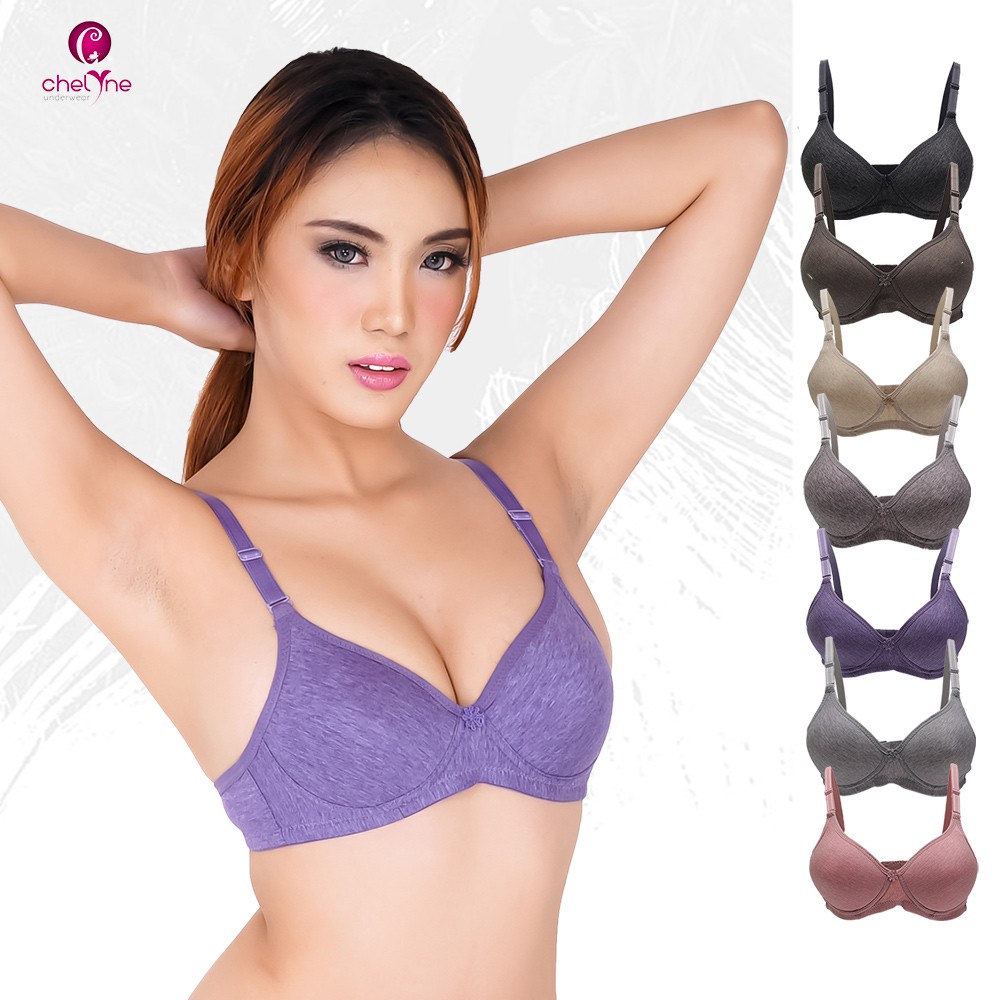 BH Chelyne Harian Tanpa Kawat V2538 Full Cup Daily Bra