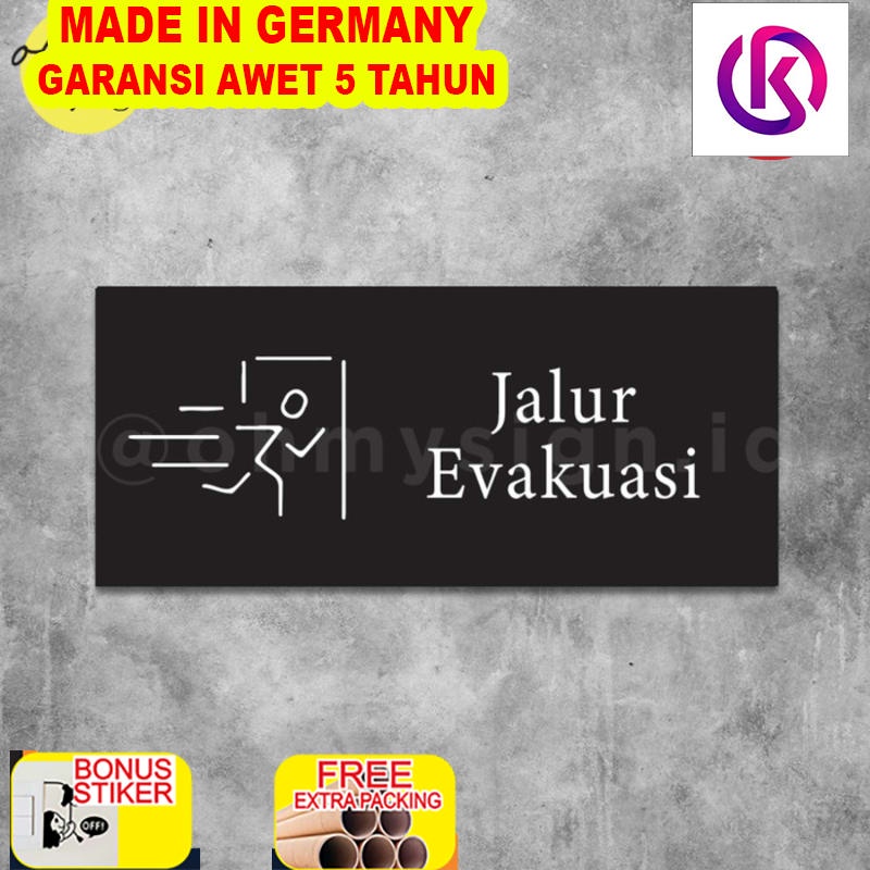 

Terlaris Sign Akrilik Jalur Evakuasi Acrylic Sign Board UV Print