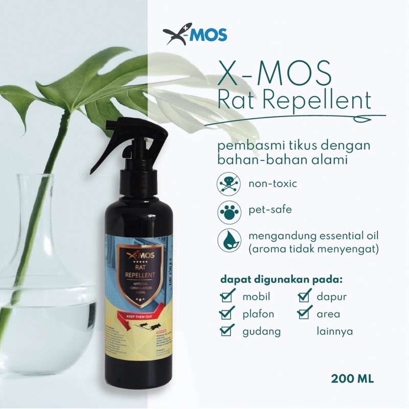 X-MOS Rat Repellent Lizard Repellent / XMOS Cairan Pengusir Tikus Cicak