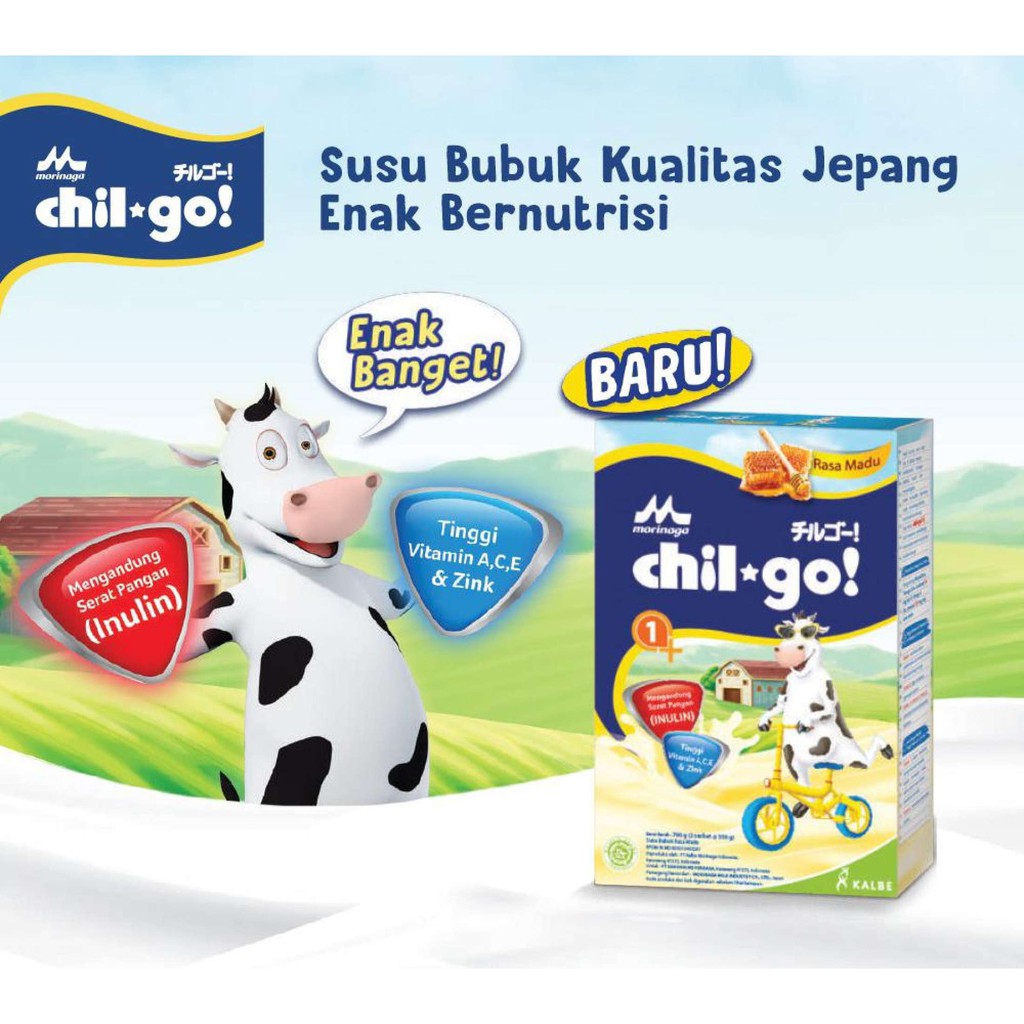 Morinaga Chil Go Powder Bubuk Chilgo 1+ 3+ Madu Vanila 300 gr