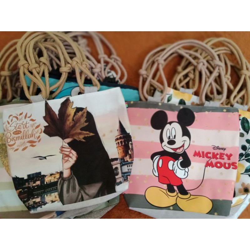 Totebag Tali Sumbu / Tas Tali Sumbu / Tas Canvas