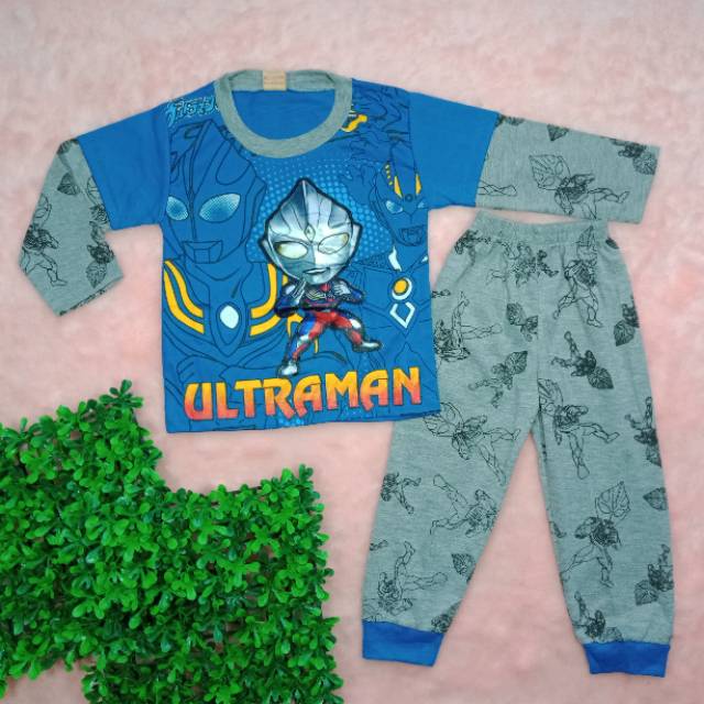 Ss#303 Setelan Anak Laki laki Lengan Panjang Size 2-4tahun / Baju Nyala &amp; Musik / Piyama Anak Cowok