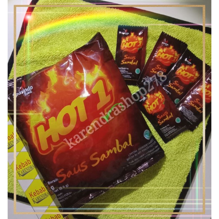 

Saos Sambal Hot 1 Sachet isi 24 pcs Pedas Enak
