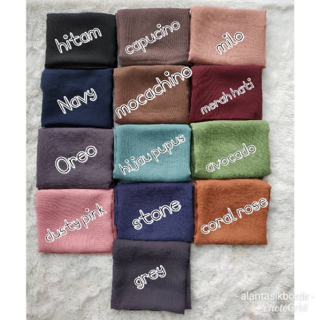 Alantasik - SEGI EMPAT CORNSKIN ORIGINAL / SQUARE PREMIUM POLOS  / JILBAB SEGIEMPAT R.29