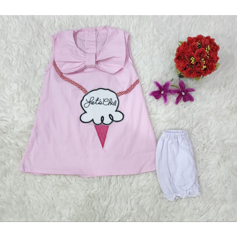 baju bayi perempuan set dres baby girl