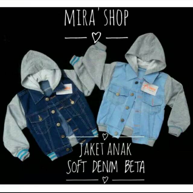 JAKET ANAK COWOK SOFT DENIM BETA // JAKET DILAN ANAK KUPLUK // REAL PICTURE