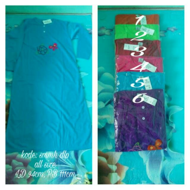 Daster kaos lengan panjang