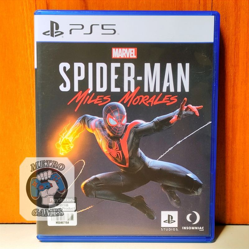 Spiderman Miles Morales PS4 PS5 Kaset Spider-Man Milesmorales Playstation PS 4 5 Marvel CD BD Game Spidey Spider Man Games PS4 PS5 Region 3 Asia Reg3 Reg 3 Super hero heroes laba laba superhero avengers spidermen men goty mainan gim anak seru petualangan